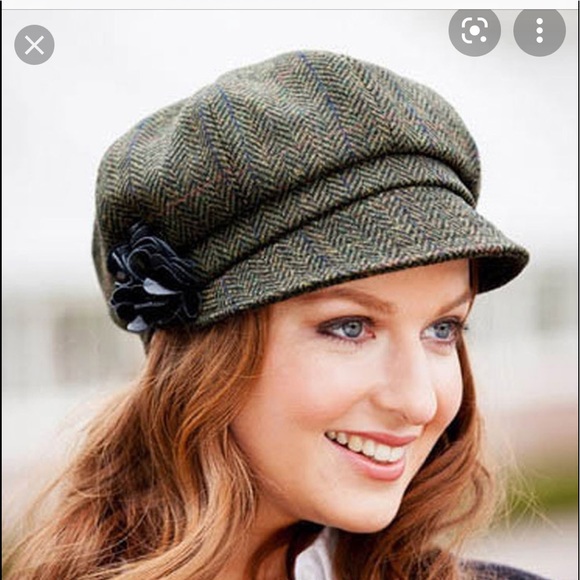 Stylish Pin Stripe GAP Bakers Boy Hat With Bow - Picture 10 of 10